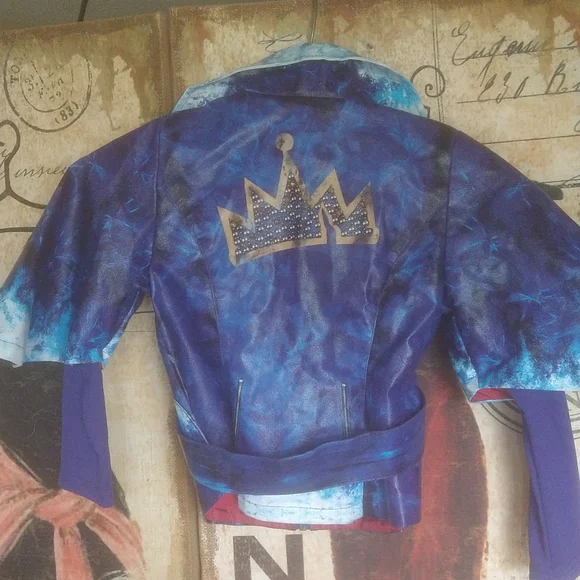 Disney faux leather costume jacket size 7/8